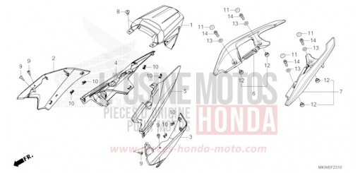 SEAT COWL NC750XAS de 2025
